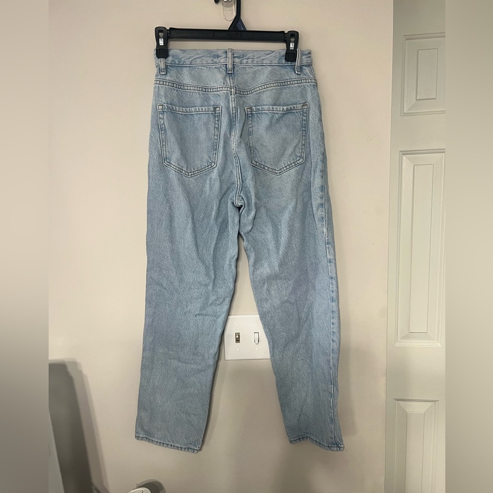 PacSun Light Blue Jeans with Dark Blue Patch - Picture 6 of 6